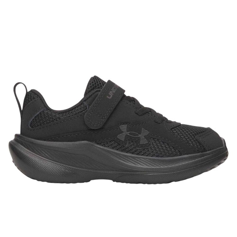 Under Armour Childrens/Kids Cushioned Sneakers / Triple Black